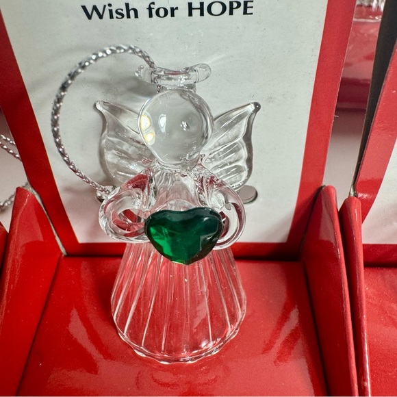 Lot of 10 Ganz glass angels. Adorable glass Christmas angels each in its display - Picture 10 of 11